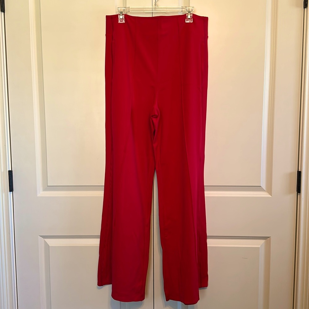 Athleta X Alicia Keys Limitless Wide Leg Pants - Sz 16 - Tropical red
